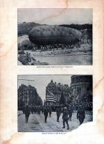 American Infantry in Paris July 4th., Observation Balloon on West Front